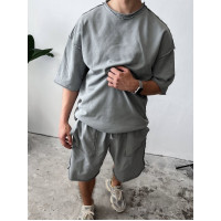Oversize костюм з акцентними швами