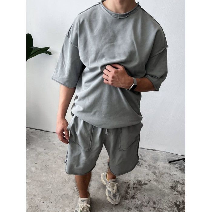 Oversize костюм з акцентними швами