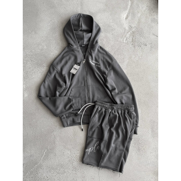Oversize костюм з вишивкою