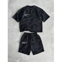 Літній oversize костюм з надписом