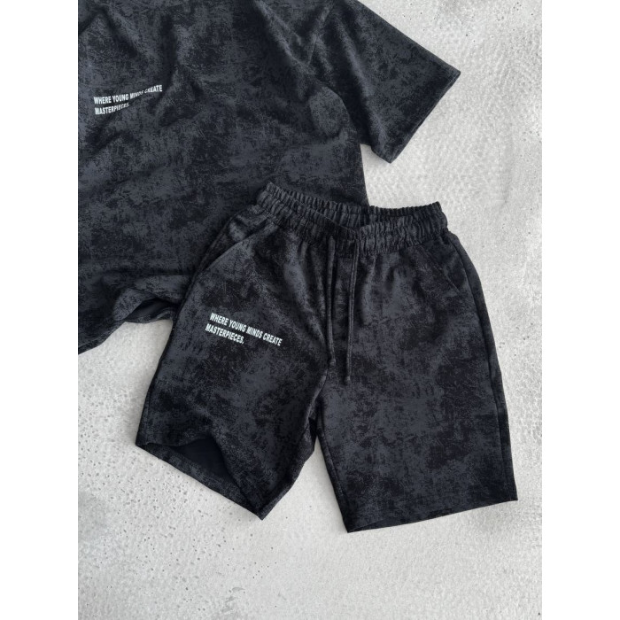 Літній oversize костюм з надписом