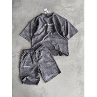 Літній oversize костюм з надписом