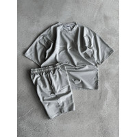 Літній oversize костюм з надписом