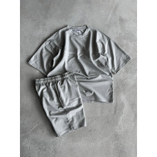 Літній oversize костюм з надписом