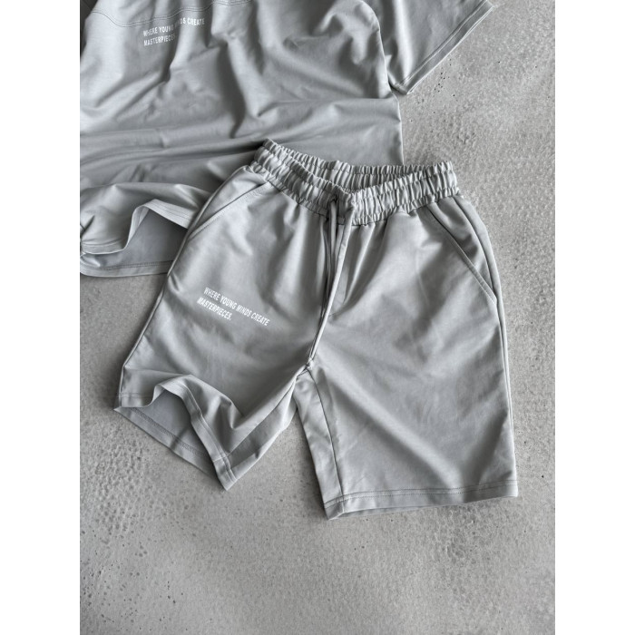 Літній oversize костюм з надписом