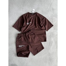 Літній oversize костюм з надписом