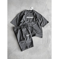 Літній oversize костюм з надписом