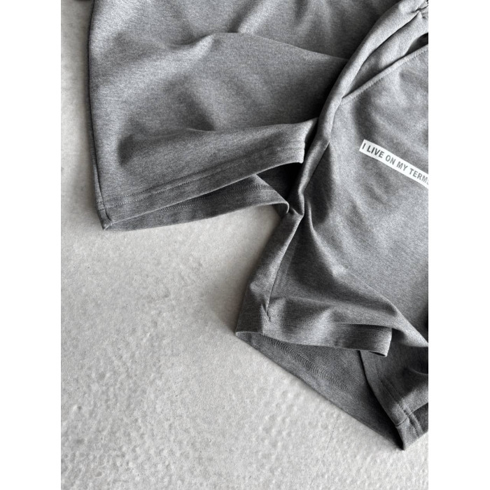 Літній oversize костюм з надписом