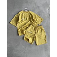 Літній oversize костюм з надписом