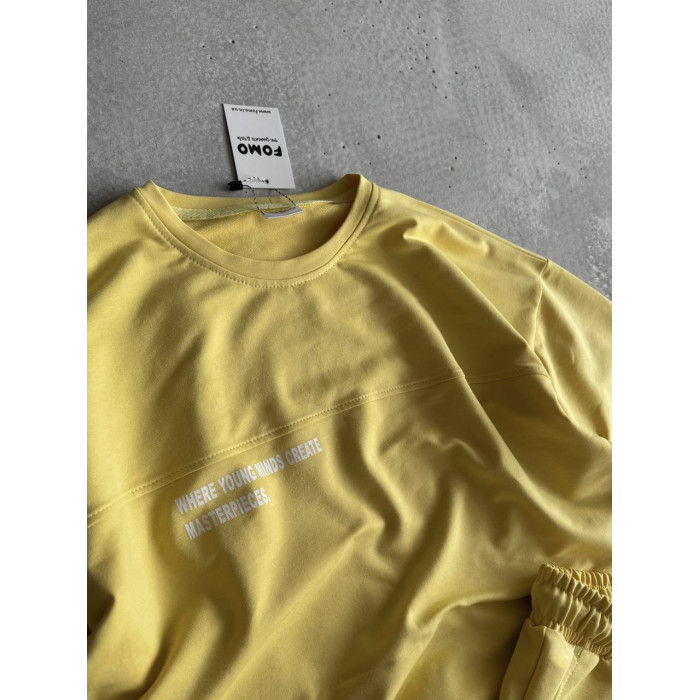 Літній oversize костюм з надписом