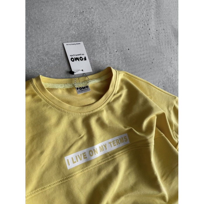 Літній oversize костюм з надписом