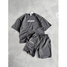 Літній oversize костюм з надписом