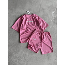Літній oversize костюм з надписом