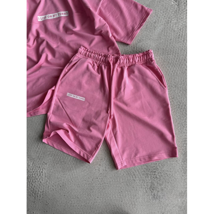 Літній oversize костюм з надписом