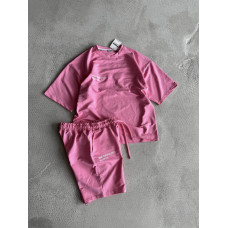 Літній oversize костюм з надписом