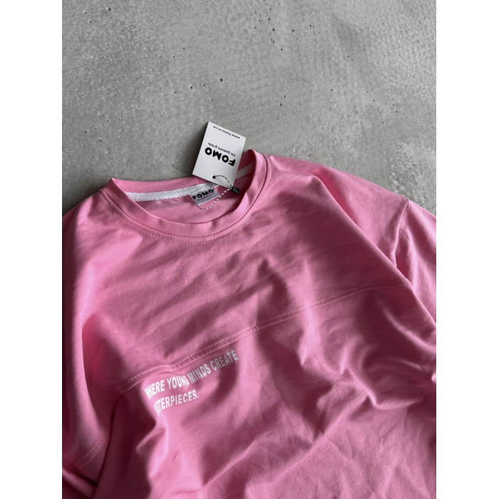 Літній oversize костюм з надписом
