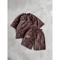 Літній oversize костюм з надписом