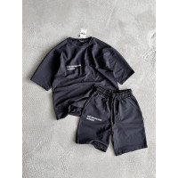 Літній oversize костюм з надписом