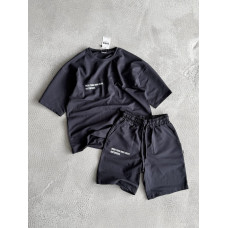 Літній oversize костюм з надписом