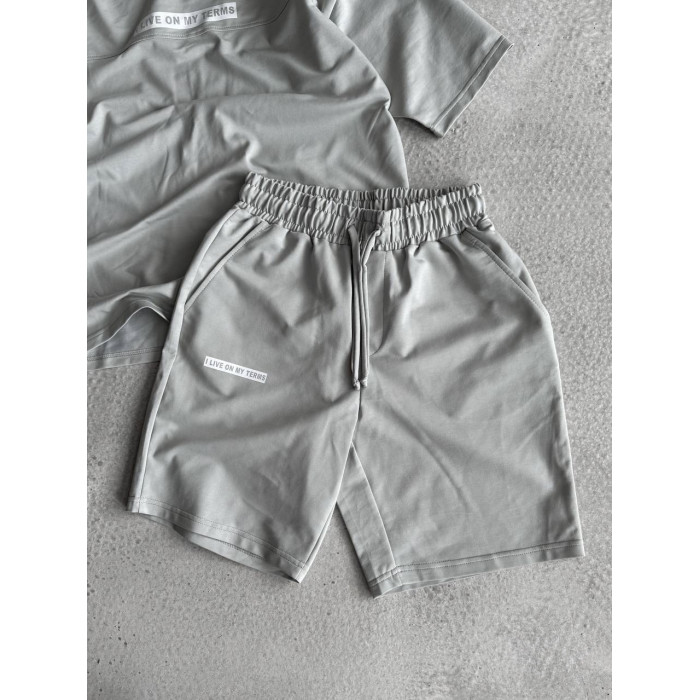 Літній oversize костюм з надписом