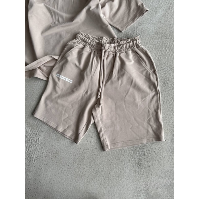 Літній oversize костюм з надписом