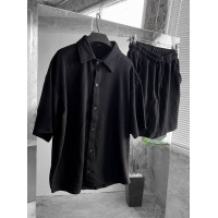 Літній oversize костюм у рубчик