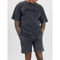 Літній oversize костюм з надписом