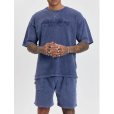 Літній oversize костюм з надписом