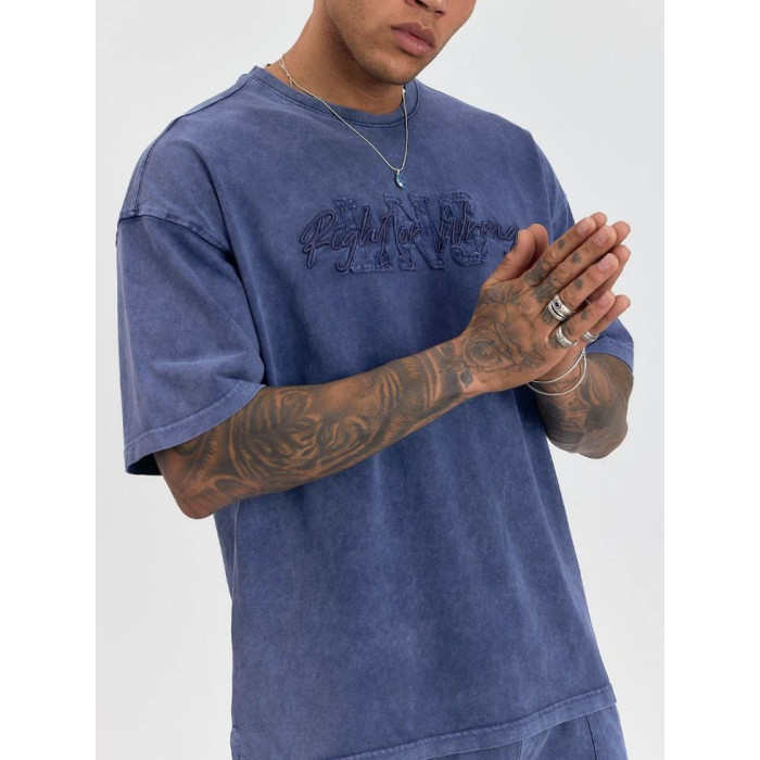 Літній oversize костюм з надписом
