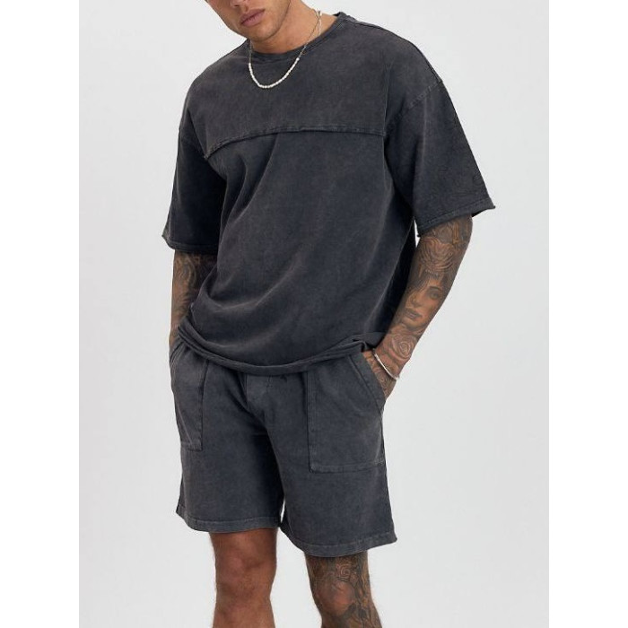 Літній oversize костюм з надписом