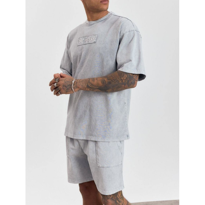 Літній oversize костюм з надписом