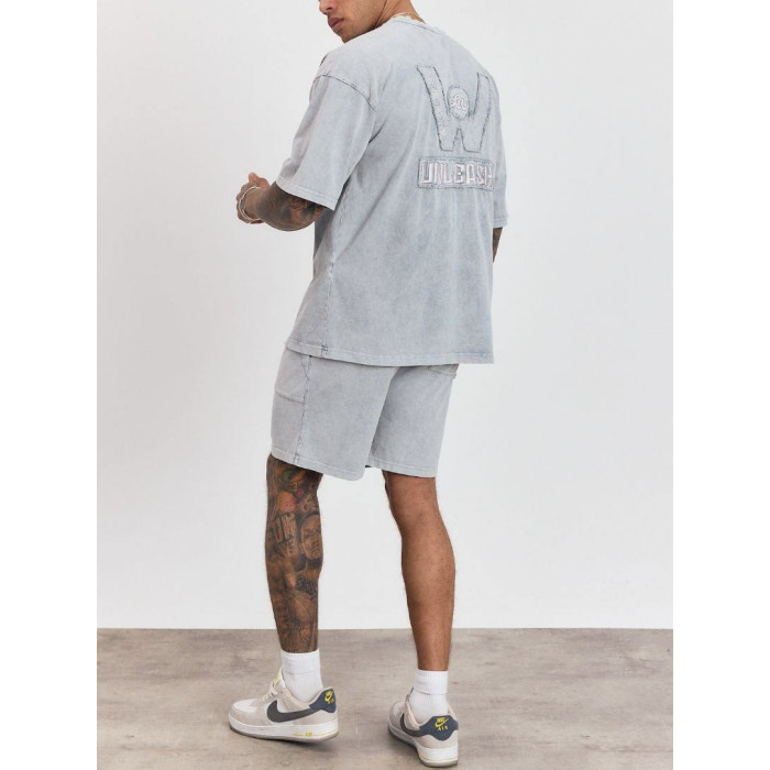 Літній oversize костюм з надписом