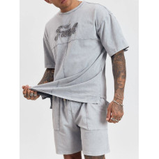 Літній oversize костюм з надписом