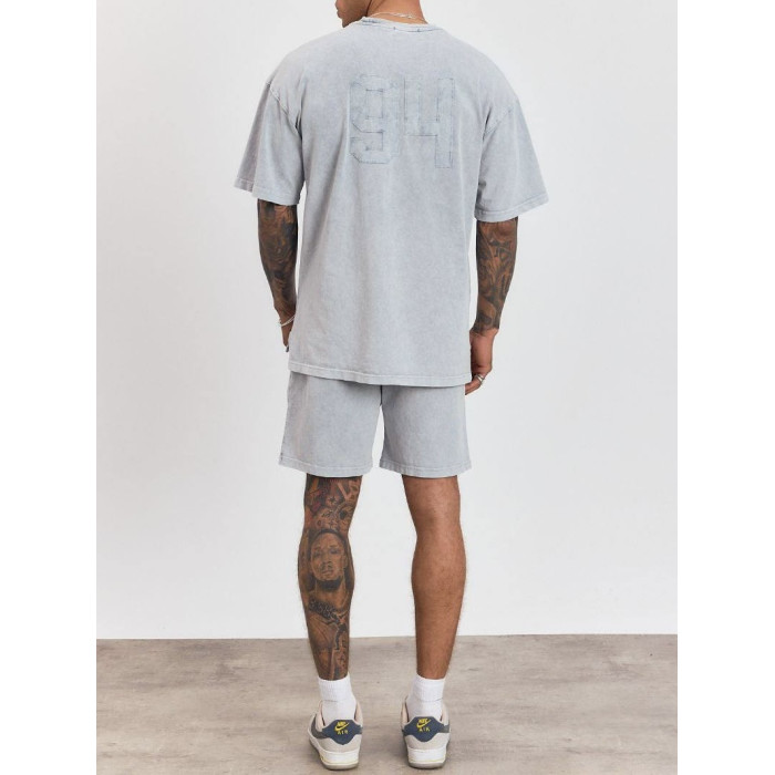 Літній oversize костюм з надписом