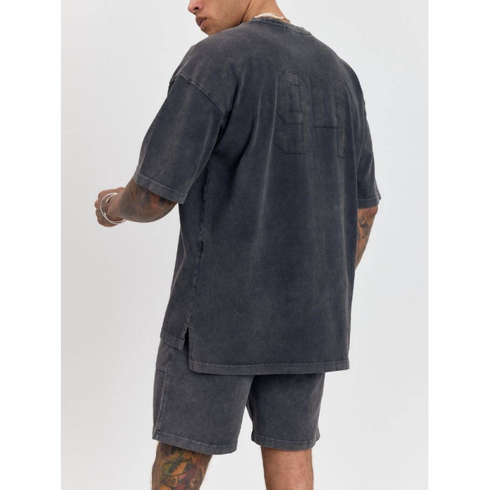 Літній oversize костюм з надписом