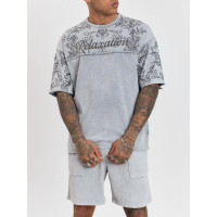 Літній oversize костюм з надписом