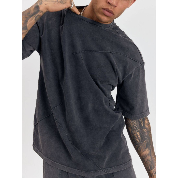 Літній oversize костюм з принтом