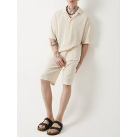 Oversize костюм з фактурної тканини