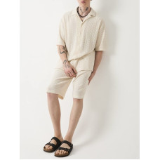 Oversize костюм з фактурної тканини
