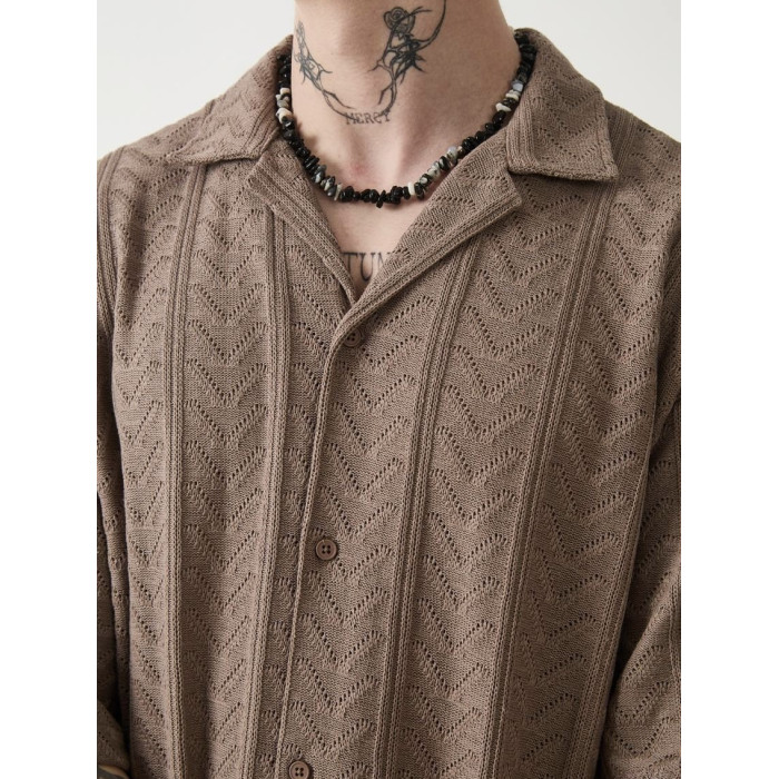 Oversize костюм з фактурної тканини