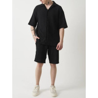 Oversize костюм з фактурної тканини