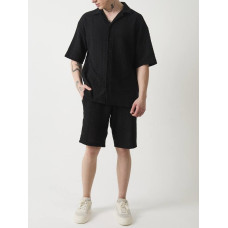 Oversize костюм з фактурної тканини