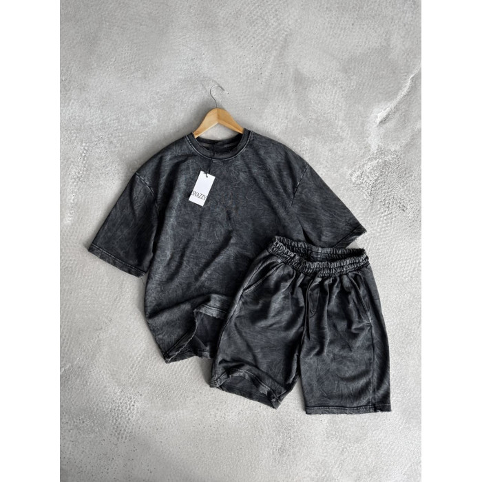Oversize костюм з вивареної тканини