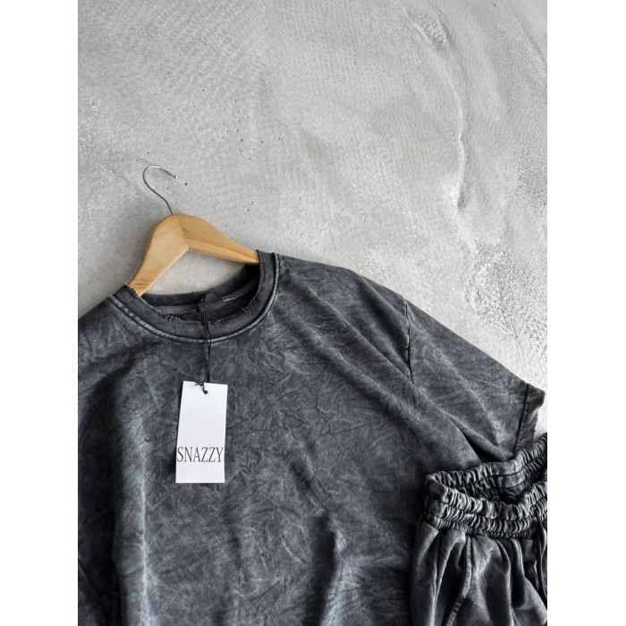 Oversize костюм з вивареної тканини