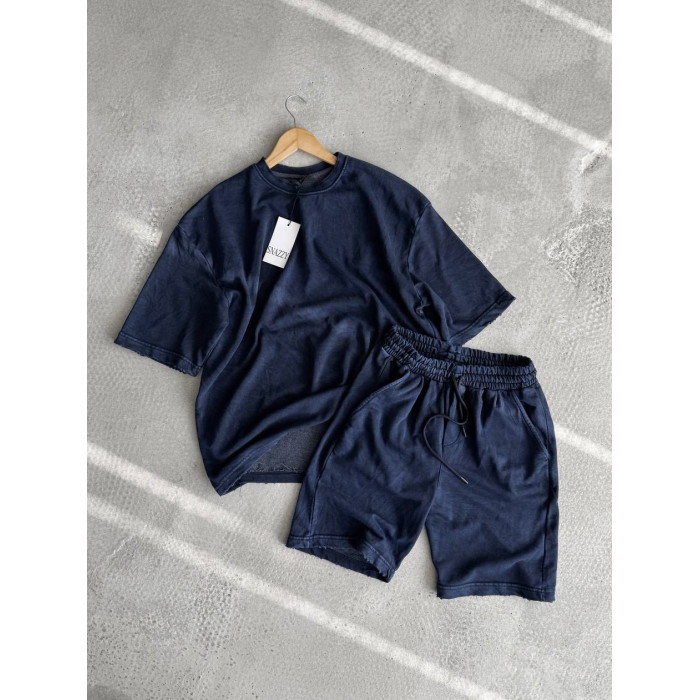 Oversize костюм з вивареної тканини