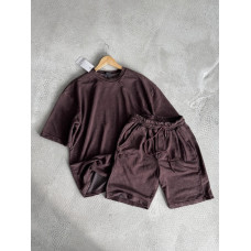 Oversize костюм з вивареної тканини