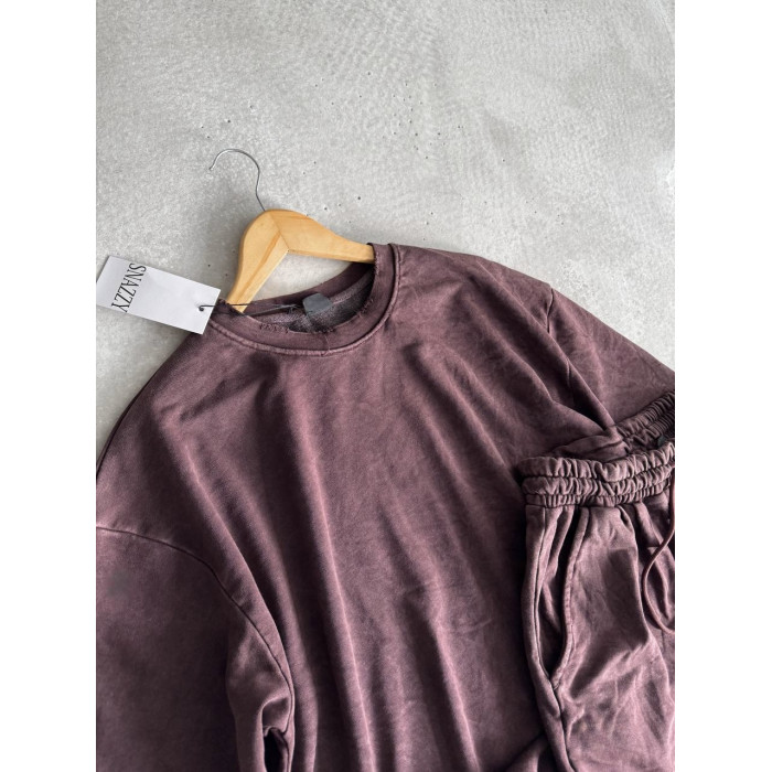 Oversize костюм з вивареної тканини