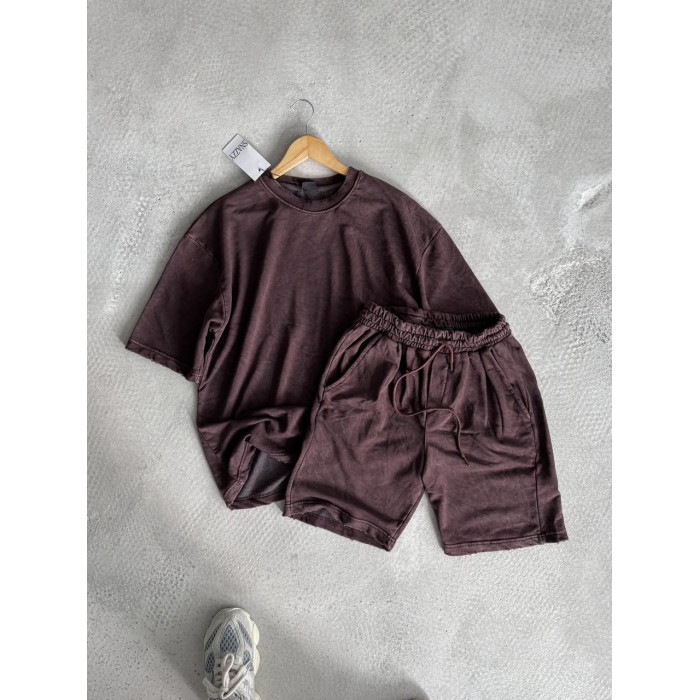 Oversize костюм з вивареної тканини