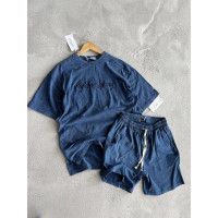 Літній oversize костюм з надписом