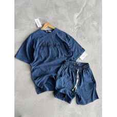 Літній oversize костюм з надписом